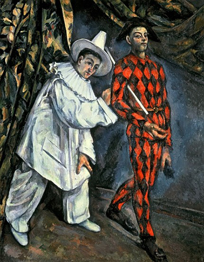 Pierrot and Harlequin Paul Cezanne